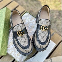 Лоферы Gucci с рифленой подошвой